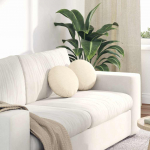 Istumispatjad 2 pcs cream &oslash; 30 cm korter kangas