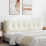 Seljatugi padi cream 180 x 24 x 50 cm samet