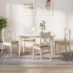 Istumispatjad 4 pcs hall roheline 40 x 40 x 3 cm korter kangas