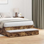 Voodisahtlid suitsutatud tamm 120 x 36.5 x 16.5 cm tehispuit