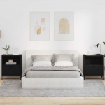 &Ouml;&ouml;kapid sahtliga 2 pcs must 49 x 36 x 61 cm tehispuit