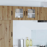 K&ouml;&ouml;gikapp riiuliga 2 pcs k&auml;sit&ouml;&ouml;puu 40 x 31 x 40 cm tehispuit