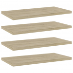 Riiuliplaadid 4 tk, sonoma tamm, 40x20x1,5 cm, tehispuit