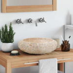 Valamu 40 x 12 cm, marmor, kreemjas