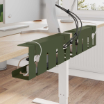 Kabli haldamise tray laua all 2 tk oliiviroheline