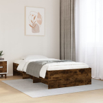 Peatsiga voodiraam, ilma madratsita, suitsutatud tamm 90x190 cm