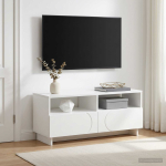 Telerialus 90 x 34,5 x 40 cm valge tehispuit