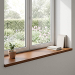 Aknaalused 2 tk tume pruun 110 x 40 x 2 cm tugev tamme puit