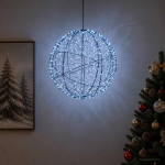 J&otilde;ulufiniaalne valgus 500 led-i k&uuml;lm valge l&auml;bim&otilde;&otilde;t 40 x 42 cm
