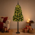 Kunstlik hingedega j&otilde;ulupuu koos kuulidega 120 cm 150 led-i