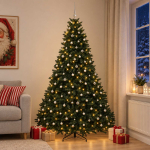 Tumeroheline kunstj&otilde;ulupuu j&otilde;uluehetega 270 cm 600 led-i