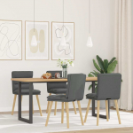 P&ouml;&ouml;ratavad s&ouml;&ouml;gitoolid 4 tk, tumehall, kangas
