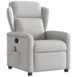 Massage recliner tool cloud grey fabric