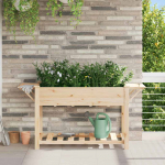 Aia istutuspot riiuliga beež 155 x 59 x 76.5 cm tugev kuusepuu