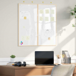 Magnetiline valge tahvel valge 80 x 1.4 x 80 cm m&auml;nnipuit