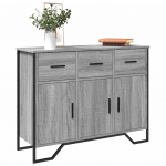 Puhvetkapp, hall sonoma tamm, 97 x 32,5 x 74,5 cm, tehispuit