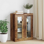 Rippuv seinakapp pruun 69.5 x 34 x 90 cm tehispuit