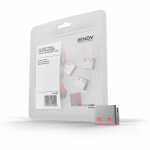 USB PORT BLOCKER 10PACK/PINK 40460 LINDY - 4002888404600