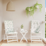 K&otilde;rge seljatoega toolipadjad 2 tk, lehemuster, kangas