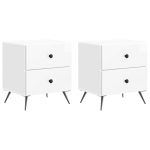 &Ouml;&ouml;lambi kapp 2 pcs k&otilde;rgl&auml;ikega valge 43 x 34,5 x 47,5 cm