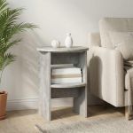 K&otilde;rvalkapp 2 pcs betoonhall &oslash;40 x 50 cm t&ouml;&ouml;deldud puit