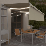 Automaatne varikatus led, tuuleandur, 6 x 3 m, kreemjas