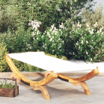 Lamamistool, 100 x 188,5 x 44 cm, painutatud puit, kreemjas