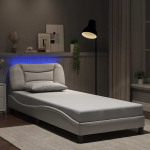 Voodiraam led-iga ilma madratsita hvar, valge, 80 x 200 cm