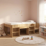 Laste voodiraam koos ladustamisega artisan tamm 75 x 190 cm