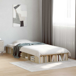 Voodiraam ladustamisega sonoma tamm 80 x 200 cm tehispuit