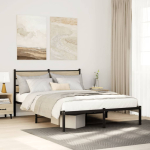Metallist voodiraam ilma madratsita sonoma tamm 160x200 cm