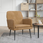 Tugitool, pruun, 62 x 79 x 79 cm, samet
