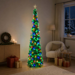 Ladvat&auml;hega led-tuledega pop-up-j&otilde;ulupuu 180 cm 100 led-i pet