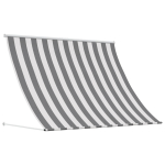 Varikatus anthracite ja valge 150 x 150 cm