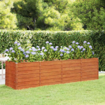 Taimekast, rooste, 320x80x77 cm, corten-teras