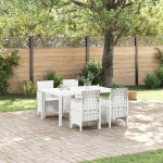 Aia s&ouml;&ouml;gilaudade komplekt 5 pcs valge polt rattan