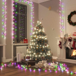 Led-valgusriba, 400 ledi, pastelne v&auml;rviline, 13 m, pvc