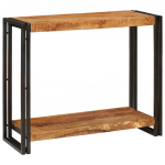 Konsoollaud pruun 90 x 33 x 75 cm tugev t&ouml;&ouml;tlemata mangopuit