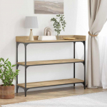 Konsoollaud riiuliga ladustamisega k&auml;sit&ouml;&ouml;tamm 100 x 30 x 80 cm