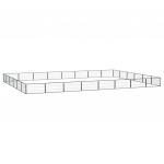 28 paneeliga koera m&auml;nguaed must 100x50 cm pulberv&auml;rvitud teras