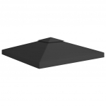 Kahekordne varjualuse katus 310 g/m&sup2; 3 x 3 m, must