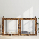 Koerav&auml;rav koos aluspuudega 4 pcs suitsutatud tamm 100 x 100 cm