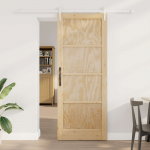 Libisev uks orkdal looduslik ja valge 83 x 211 cm
