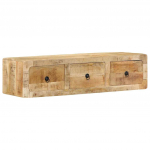 Seinale kinnitatav telerikapp, 100 x 32 x 25 cm, t&auml;ispuit, t&ouml;&ouml;tlemata mangopuu