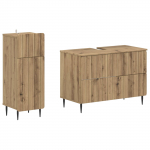 2-osaline vannitoa kapi komplekt zwolle artisan tamm tehispuit