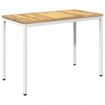 Aia &otilde;htus&ouml;&ouml;gi laud valge 108,5 x 55 x 75 cm tugev akatsiapuu