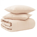 Teki komplekt 2 tk 140 x 220 cm 250 gsm looduslik kapok beež