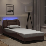 Voodiraam led-iga ilma madratsita hvar, pruun, 80 x 200 cm