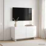 Telerialus 60 x 34.5 x 40 cm valge tehispuit