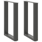 S&ouml;&ouml;gilaua jalad u-kujulised 2 tk, antratsiithall, 50 x (72-73) cm, teras